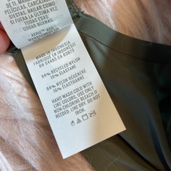 NWT Aerie Smoothez Mesh Unlined Full Coverage Bra in Royal Palm - Picture 6 of 9